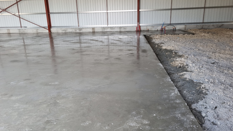 réalisation d'un hangar