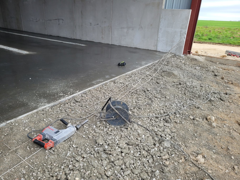 réalisation d'un hangar