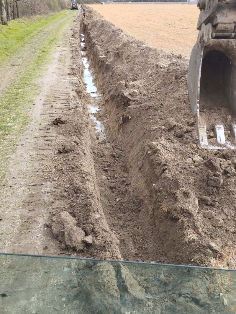 réalisation d'unee irrigation enterrée